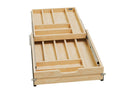 REV A SHELF : Wood Base Cabinet Two-Tier Replacement Drawer System w/ Soft-Close