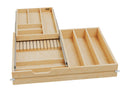 REV A SHELF : Wood Base Cabinet Two-Tier Replacement Drawer System (No Slides)