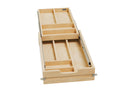 REV A SHELF : Wood Base Cabinet Two-Tier Replacement Drawer System (No Slides)