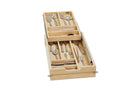 REV A SHELF : Wood Base Cabinet Two-Tier Replacement Drawer System (No Slides)