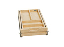 REV A SHELF : Wood Base Cabinet Two-Tier Replacement Drawer System w/ Soft-Close
