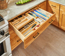 REV A SHELF : Wood Base Cabinet Two-Tier Replacement Drawer System (No Slides)