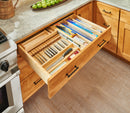 REV A SHELF : Wood Base Cabinet Two-Tier Replacement Drawer System (No Slides)