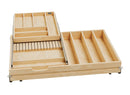 REV A SHELF : Wood Base Cabinet Two-Tier Replacement Drawer System w/ Soft-Close