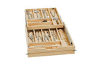 REV A SHELF : Wood Base Cabinet Two-Tier Replacement Drawer System (No Slides)