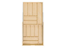 REV A SHELF : Wood Base Cabinet Two-Tier Replacement Drawer System (No Slides)