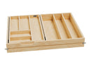 REV A SHELF : Wood Base Cabinet Two-Tier Replacement Drawer System (No Slides)