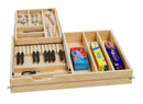 REV A SHELF : Wood Base Cabinet Two-Tier Replacement Drawer System (No Slides)