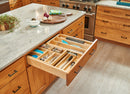 REV A SHELF : Wood Base Cabinet Two-Tier Replacement Drawer System w/ Soft-Close