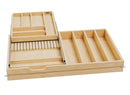 REV A SHELF : Wood Base Cabinet Two-Tier Replacement Drawer System (No Slides)