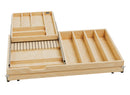 REV A SHELF : Wood Base Cabinet Two-Tier Replacement Drawer System w/ Soft-Close