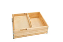 REV A SHELF : Wood Base Cabinet Two-Tier Replacement Deep Drawer System w/ Soft-Close