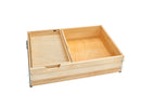REV A SHELF : Wood Base Cabinet Two-Tier Replacement Deep Drawer System w/ Soft-Close
