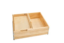 REV A SHELF : Wood Base Cabinet Two-Tier Replacement Deep Drawer System w/ Soft-Close