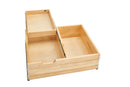 REV A SHELF : Wood Base Cabinet Two-Tier Replacement Deep Drawer System w/ Soft-Close