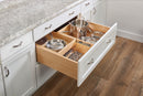 REV A SHELF : Wood Base Cabinet Two-Tier Replacement Deep Drawer System w/ Soft-Close