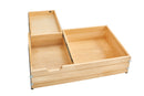 REV A SHELF : Wood Base Cabinet Two-Tier Replacement Deep Drawer System w/ Soft-Close