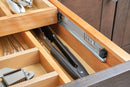 REV A SHELF : Wood Base Cabinet Two-Tier Replacement Deep Drawer System w/ Soft-Close