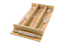 REV A SHELF : 10-1/4" x 19-1/2" Natural Maple Right Size Utensil Drawer Insert