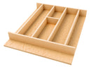 REV A SHELF : 16-1/4" x 19-1/2" Natural Maple Right Size Utensil Drawer Insert