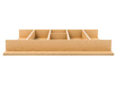 REV A SHELF : 19-1/4" x 19-1/2" Natural Maple Right Size Utensil Drawer Insert
