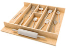 REV A SHELF : 19-1/4" x 19-1/2" Natural Maple Right Size Utensil Drawer Insert
