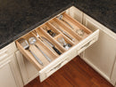 REV A SHELF : Wood Trim-to-Fit Utensil Drawer Insert Organizer