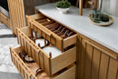 REV A SHELF : Walnut Trim-to-Fit Shallow Utensil Drawer Insert Organizer