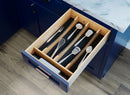 REV A SHELF : Craftsman Collection 13-1/4" X 19-1/2" Solid Maple Utensil Drawer Insert w/ Black Accents