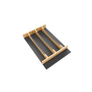 REV A SHELF : Craftsman Collection 13-1/4" X 19-1/2" Solid Maple Utensil Drawer Insert w/ Black Accents