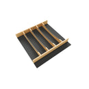 REV A SHELF : Craftsman Collection 19-1/4" X 19-1/2" Solid Maple Utensil Drawer Insert w/ Black Accents