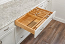 REV A SHELF : Wood Trim-to-Fit Utensil/Knife Block Drawer Insert Organizer