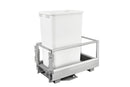 REV A SHELF : Aluminum Pullout Waste Container for Full-Height Cabinet with Soft Open/Close