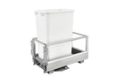 REV A SHELF : Aluminum Pullout Waste Container for Full-Height Cabinet with Soft Open/Close
