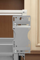 REV A SHELF : Aluminum Pullout Waste Container with Soft Open/Close for Reduced Depths