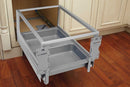 REV A SHELF : Aluminum Pullout Waste Container with Soft Open/Close for Reduced Depths