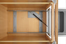 REV A SHELF : Aluminum Pullout Waste Container for Full-Height Cabinet with Soft Open/Close