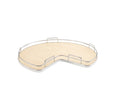 REV A SHELF : Solid Surface Kidney-Shaped Lazy Susan for Corner Base Cabinet w/ Swivel Bearing