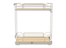 REV A SHELF : Two-Tier Sold Surface Pullout Organizers w/ Soft-Close