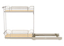 REV A SHELF : Two-Tier Sold Surface Pullout Organizers w/ Soft-Close