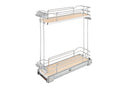 REV A SHELF : Two-Tier Sold Surface Pullout Organizers w/ Soft-Close