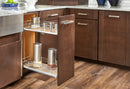 REV A SHELF : Two-Tier Sold Surface Pullout Organizers w/ Soft-Close