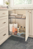 REV A SHELF : Two-Tier Sold Surface Pullout Organizers w/ Soft-Close