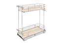 REV A SHELF : Two-Tier Sold Surface Pullout Organizers w/ Soft-Close