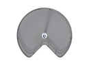 REV A SHELF : 28" Orion Gray Solid Bottom 2-Shelf Kidney-Shaped Lazy Susan for Corner Base Cabinet
