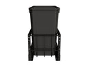 REV A SHELF : Aluminum Double Black 27 Qt. Pullout Waste Container w/ Soft-Close for 15" Base Cabinets