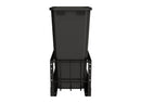 REV A SHELF : Aluminum Single Black 50 Qt. Pullout Waste Container w/ Soft-Close for 15" Base Cabinets