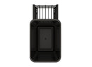 REV A SHELF : Aluminum Single Black 50 Qt. Pullout Waste Container w/ Soft-Close for 15" Base Cabinets