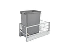 REV A SHELF : Aluminum Pullout Waste Container w/ Soft-Close