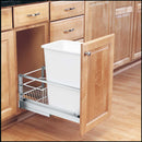REV A SHELF : Aluminum Pullout Waste Container w/ Soft-Close